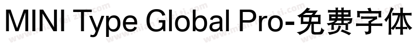 MINI Type Global Pro字体转换
